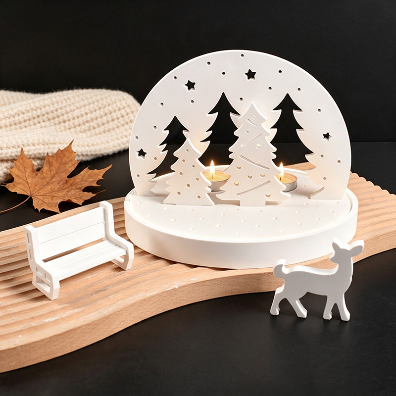 Candle Making Tutorial - Christmas Elk Tealight Candle Holder Silicone