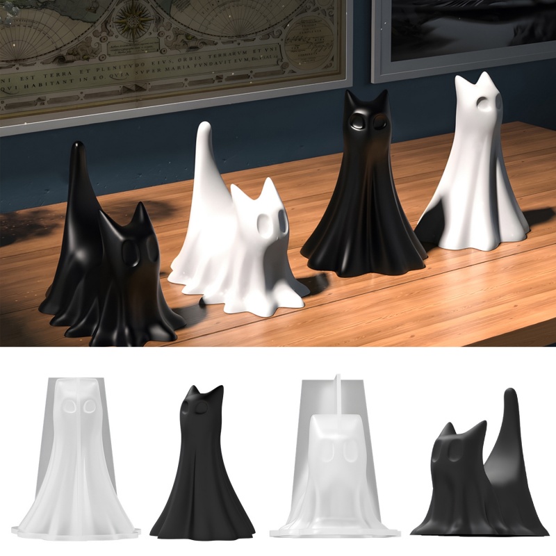 Ghost Cat Halloween Desktop Or - огляд і ціна Candle Making Tutorial