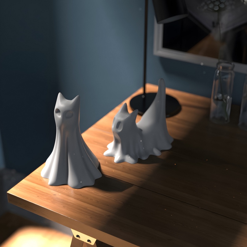 Ghost Cat Halloween Desktop Or - огляд і ціна Candle Making Tutorial