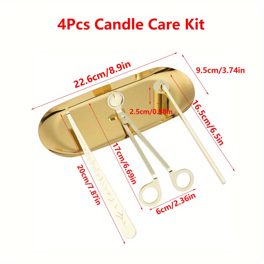 4pcs/set Luxury Candle Care Ki - огляд і ціна Candle Making Tutorial