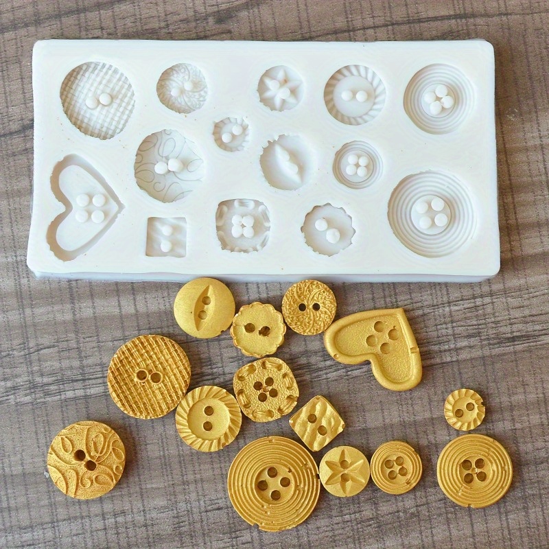 Buttons Shape Silicone Mold Si - огляд і ціна Candle Making Tutorial