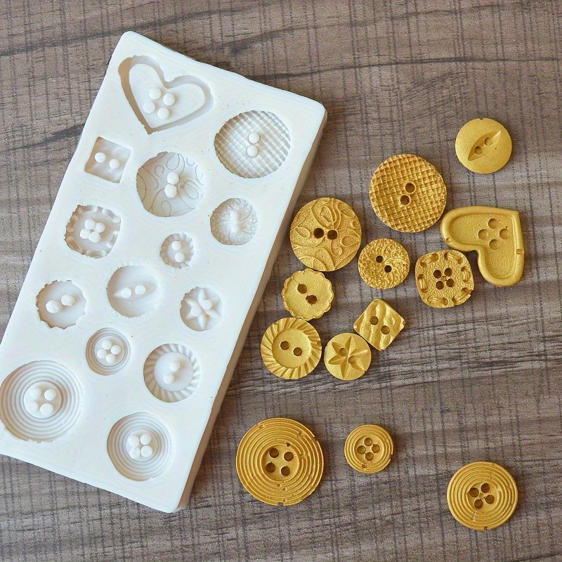 Buttons Shape Silicone Mold Si - огляд і ціна Candle Making Tutorial