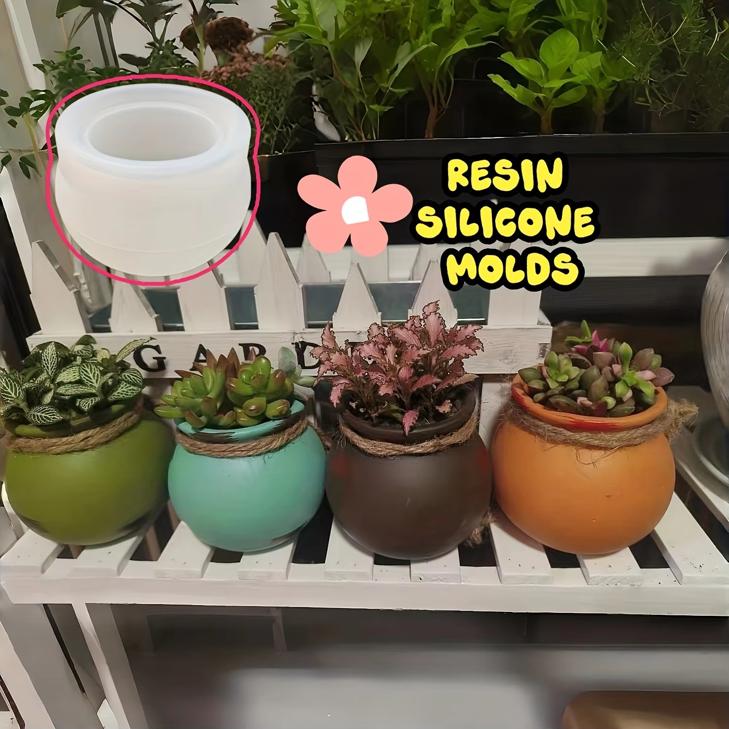 Silicone Flower Pot Molds, Res - огляд і ціна Candle Making Tutorial