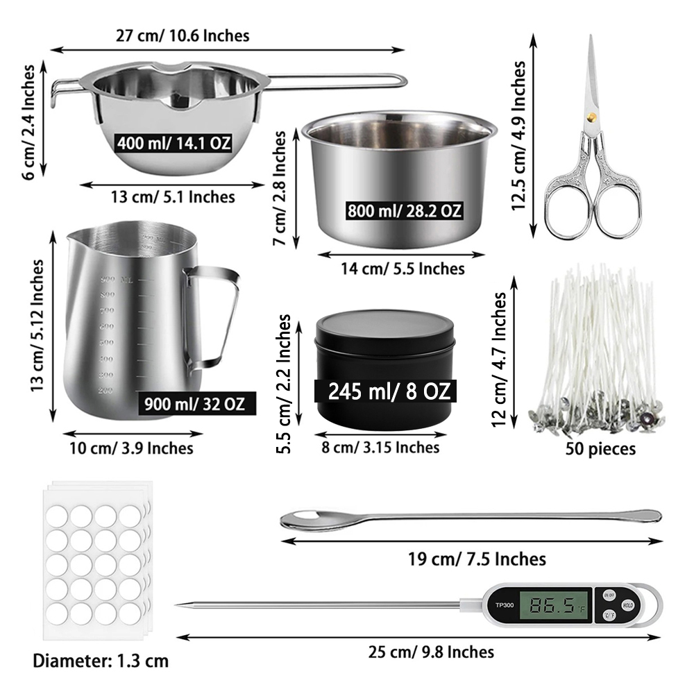 Glintmos DIY Candle Making Kit - огляд і ціна Candle Making Wax