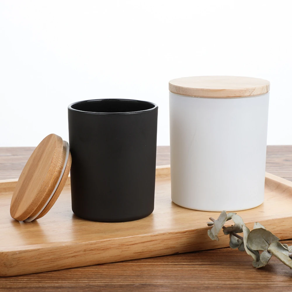 Wooden Cover Glass Candle Jars - огляд і ціна Candle Making Homewood