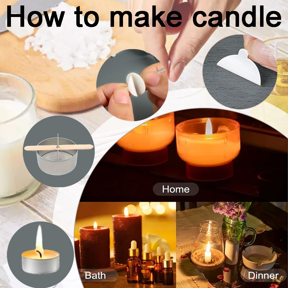 55pcs Flower Candle Wick Wood  - огляд і ціна Candle Making Homewood