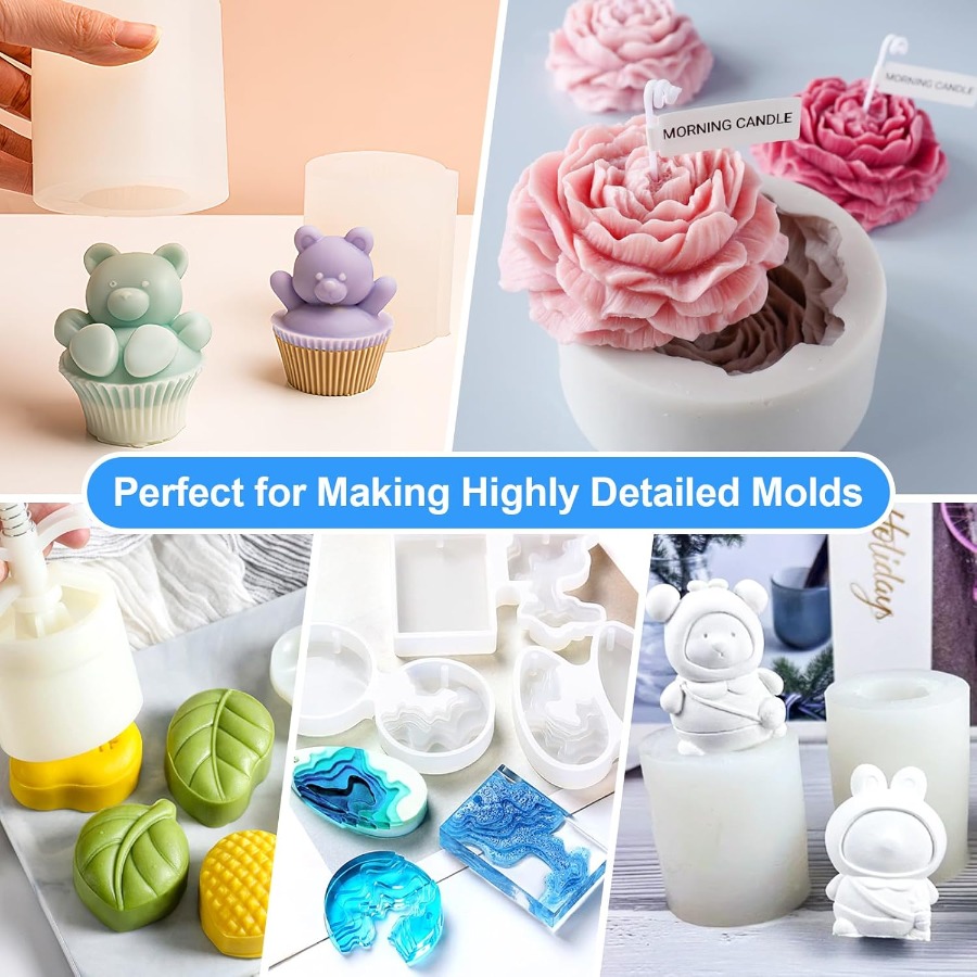 Silicone Mold Making Kit, 38.8 - огляд і ціна Candle Making Tutorial